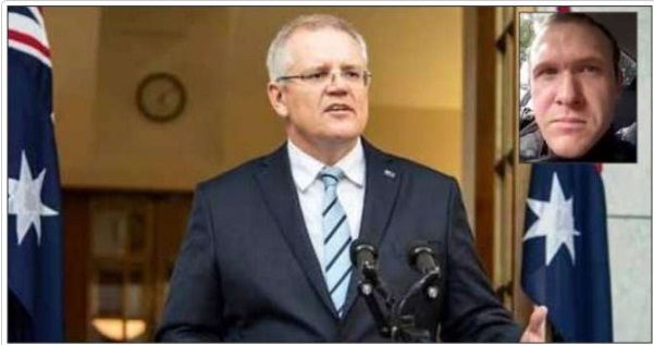 آسٹریلیا کے وزیراعظم سکوٹ موریسن نیوزی لینڈ مسجد میں حملے کے متاثرین کے احترام میں قومی پرچم سرنگرں رکھنے کااعلان کررہے ہیں
