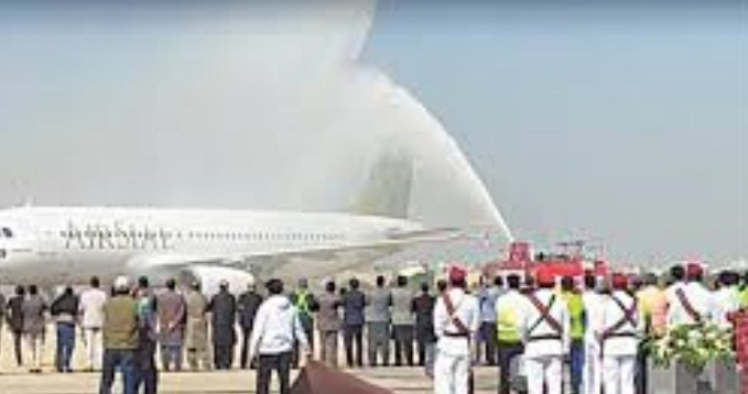 نئی فضائی کمپنی ایئرسیال کا طیارہ اتوار 29 نومبر کو کراچی ائیرپورٹ پر لینڈ کرگیا